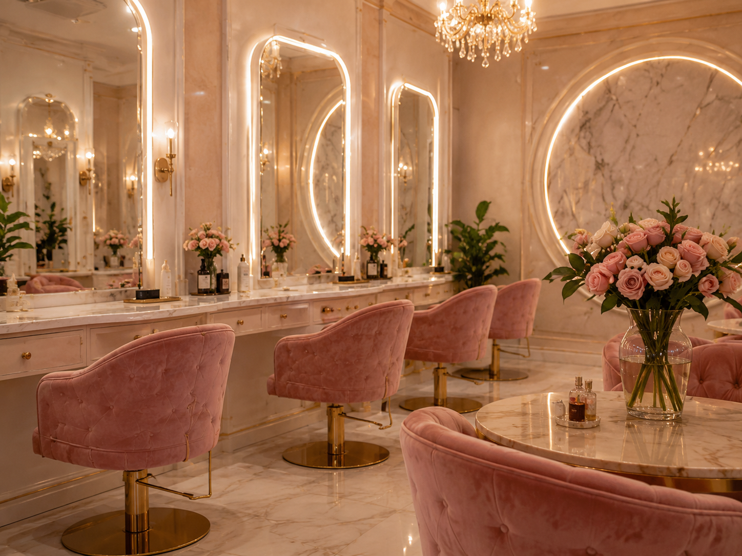 Aura Glow Salon ambience