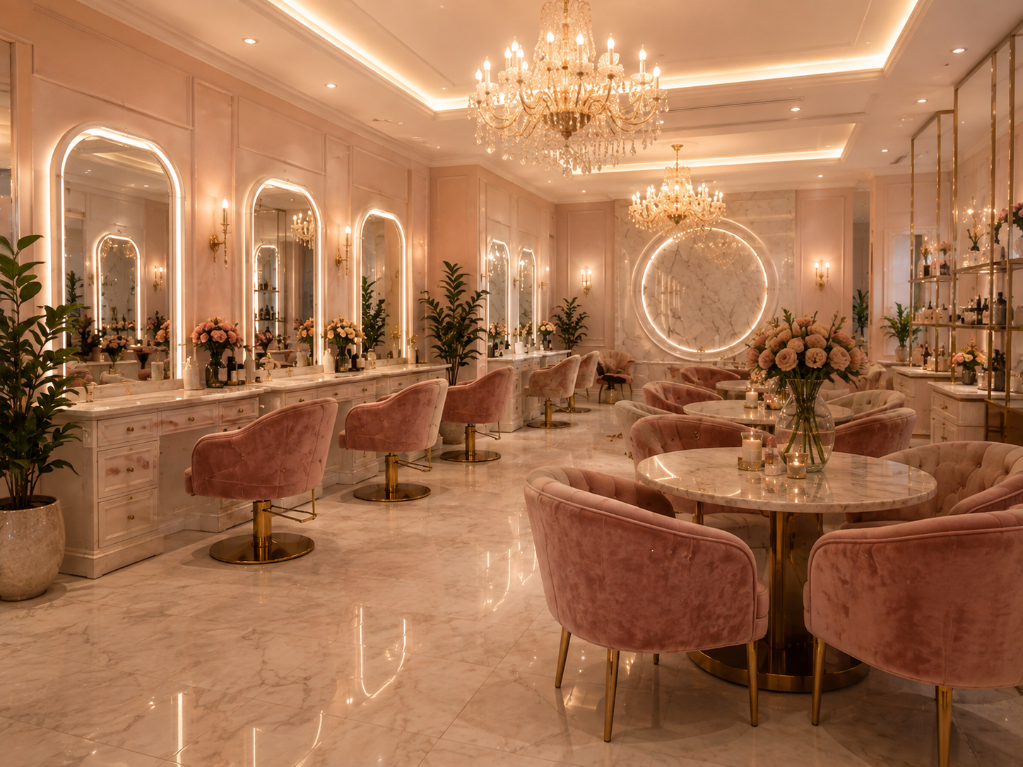 Aura Glow Salon ambience