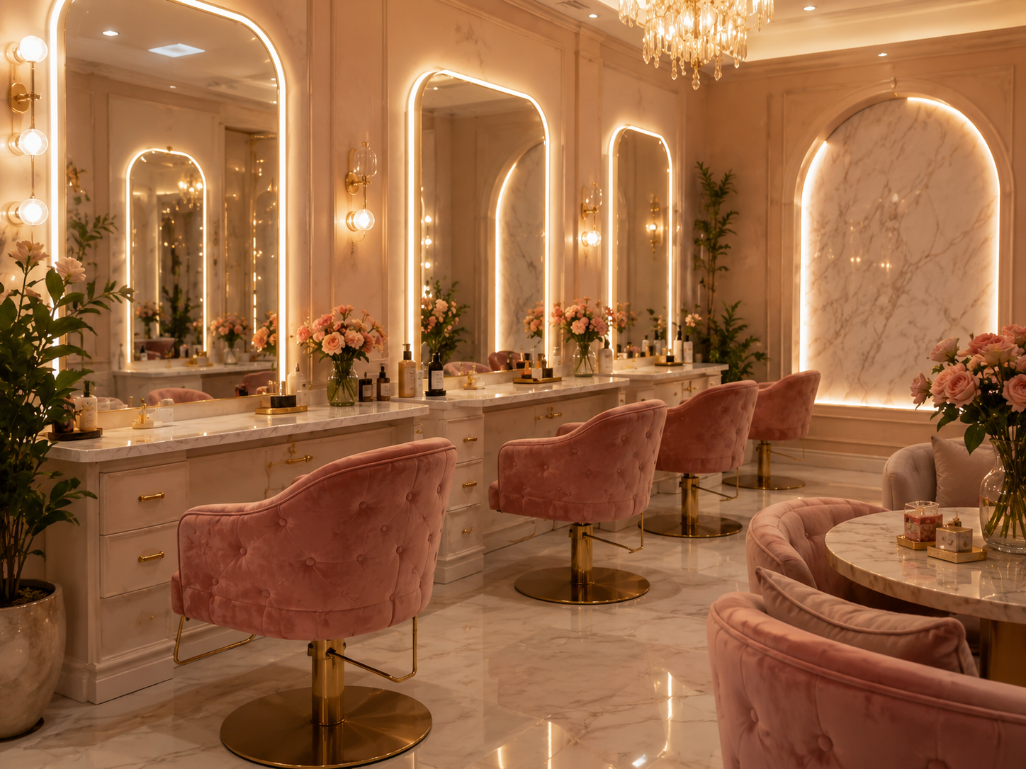 Aura Glow Salon ambience