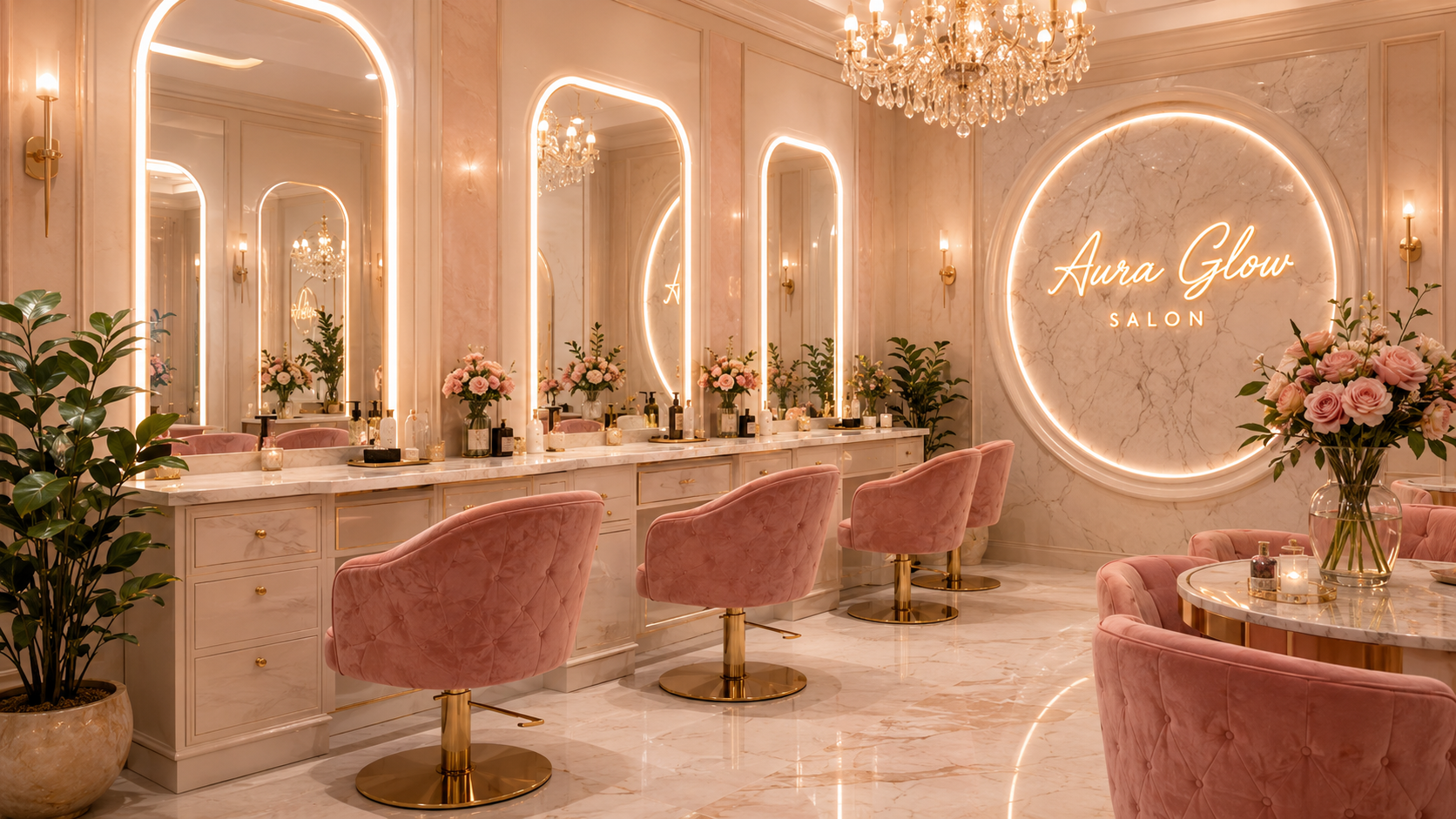 Aura Glow Salon interior