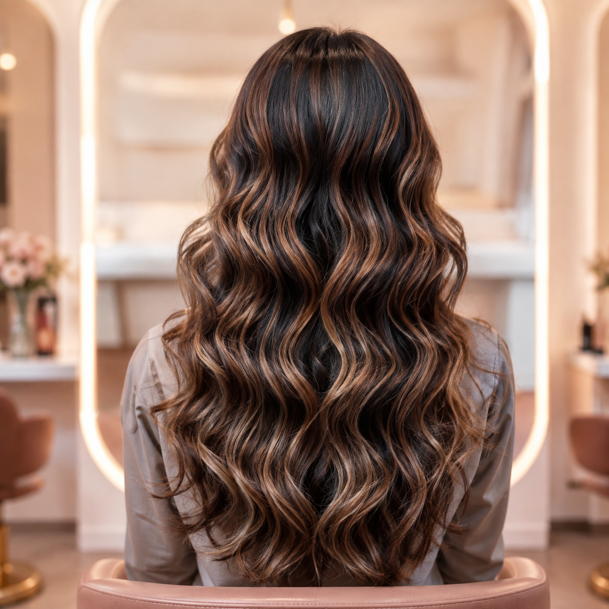 Soft wavy hairstyle